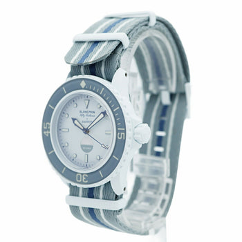 Swatch X Blancpain Fifty Fathoms So35S100 White Dial