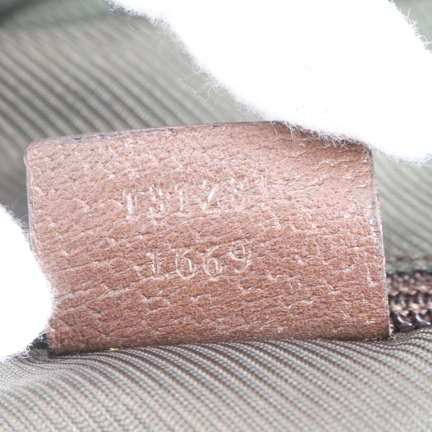 Gucci Gg Canvas Sherry Line Leather Tote Bag