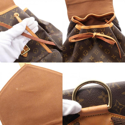 Louis Vuitton Montsouris Gm Backpack Bag Coated Canvas Leather Monogram