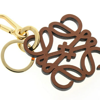 Loewe Anagram Charm Key Ring Calf Leather Orange Yellow Gradient S-158905