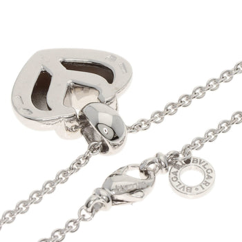 Bvlgari Doppio Cuore Heart Necklace In 18K White Gold
