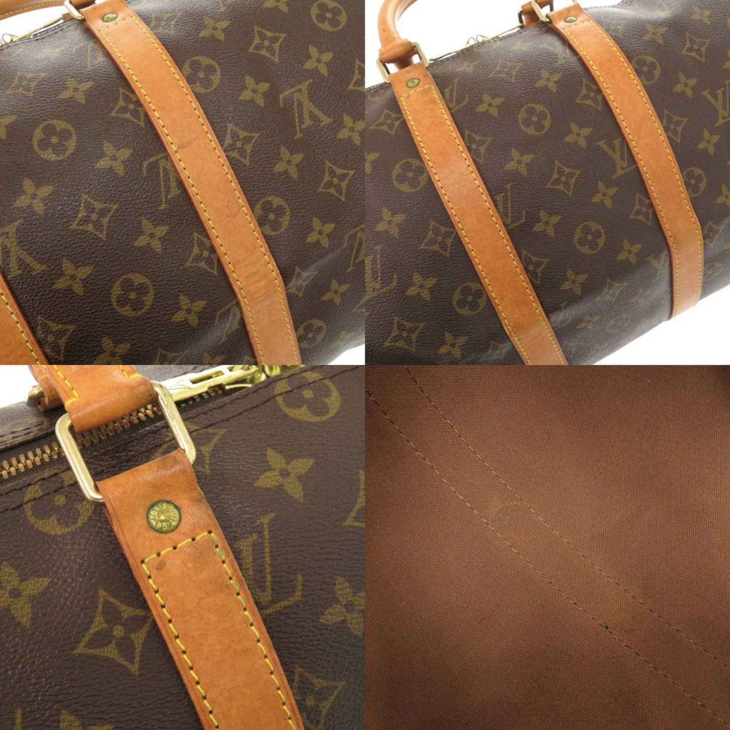 Louis Vuitton Keepall 45 Monogram M41428 Brown Boston Bag 1316 Louis Vuitton