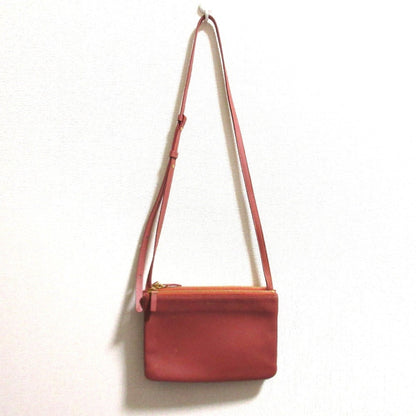 Celine Trio Small Shoulder Bag In Pink Brown