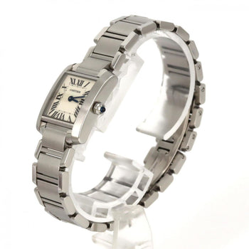 Cartier Tank Franaise Sm W51008Q3 Stainless Steel Quartz Watch