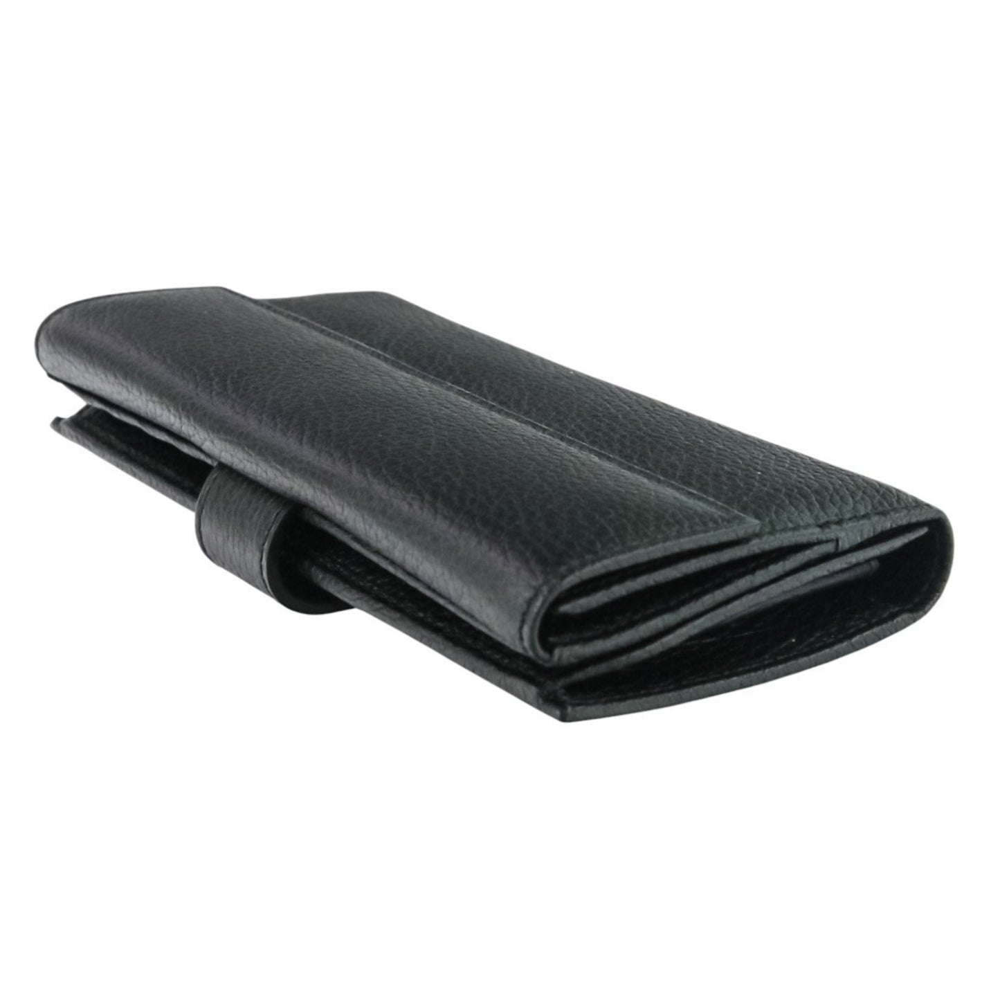 Gucci W-Hook Leather Long Wallet 231837 Black