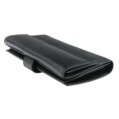 Gucci W-Hook Leather Long Wallet 231837 Black