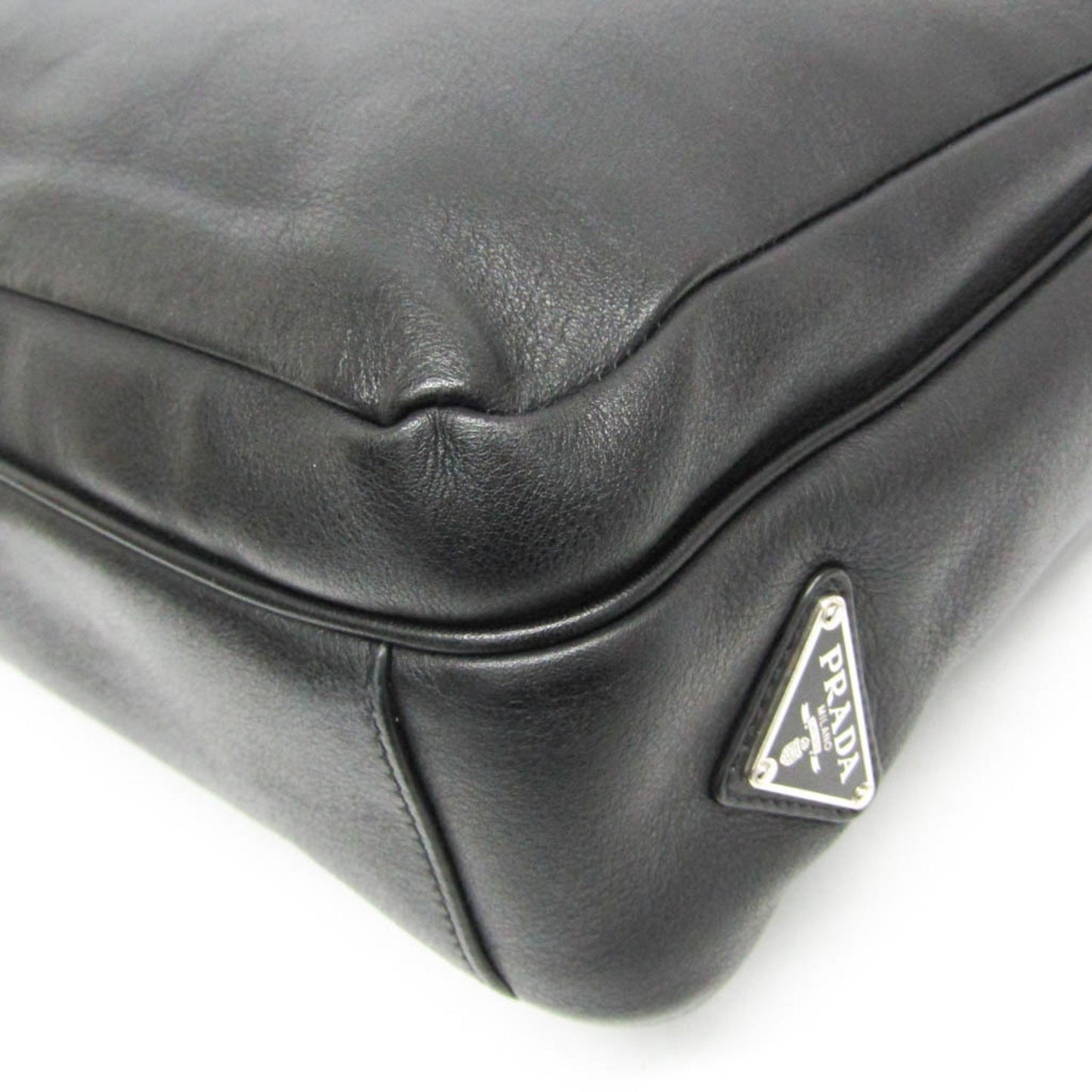 Prada Men'S Leather Handbag