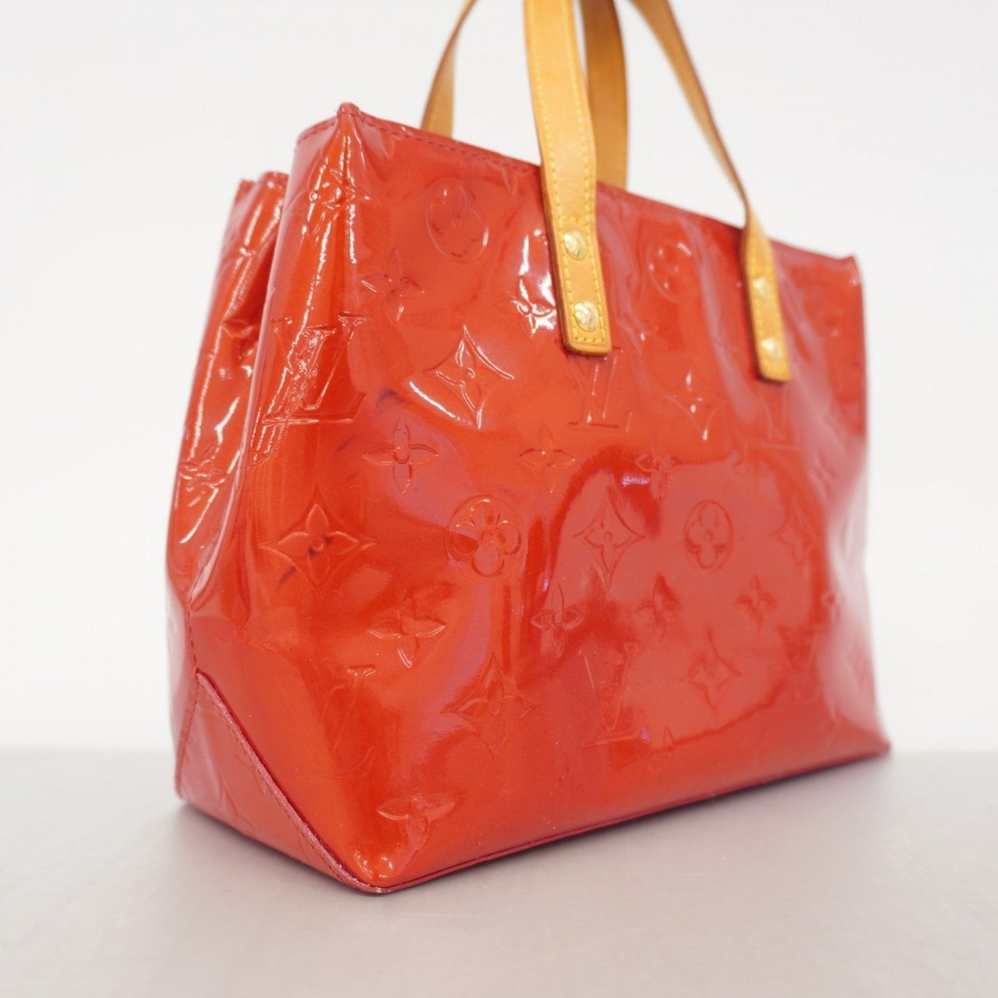 Louis Vuitton Vernis Reed Pm Handbag M91088 Rouge