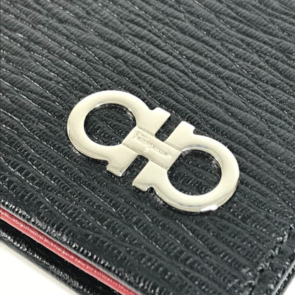 Salvatore Ferragamo Gancini Logo Business Card Holder