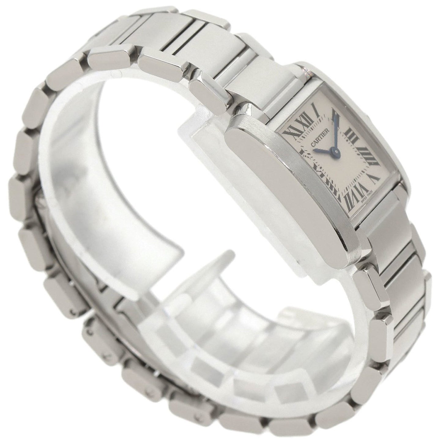 Cartier Tank Franaise W51008Q3 Sm Stainless Steel Watch