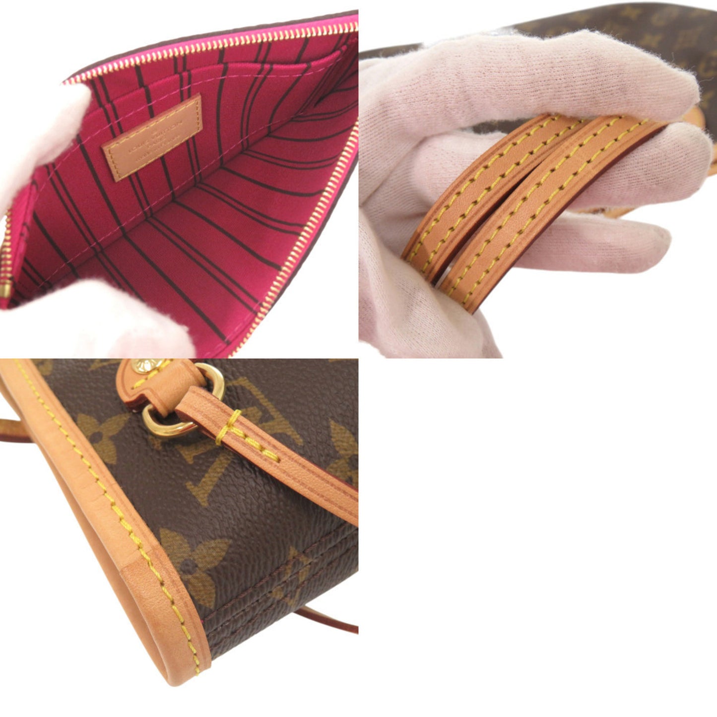 Louis Vuitton Neverfull Pm Monogram M41001 Fuchsia Tote Bag Lv 0290 Louis Vuitton