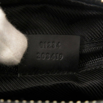 Gucci 01234 203419 Gg Canvas Black Shoulder Bag 0639Gucci