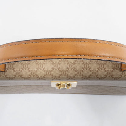 Celine Old Macadam Handbag Pvc Beige