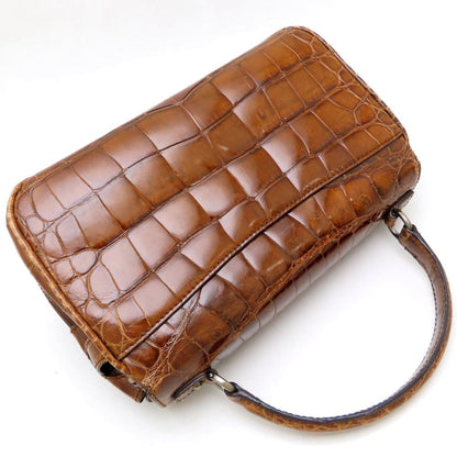 Salvatore Ferragamo Gancini Handbag In Embossed Leather