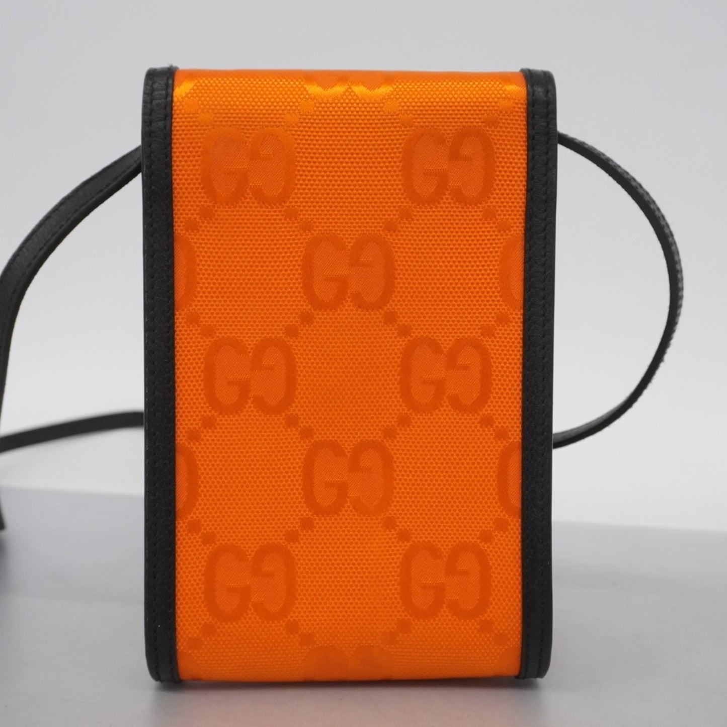 Gucci Jumbo Gg Shoulder Bag 625599 Canvas Orange Black