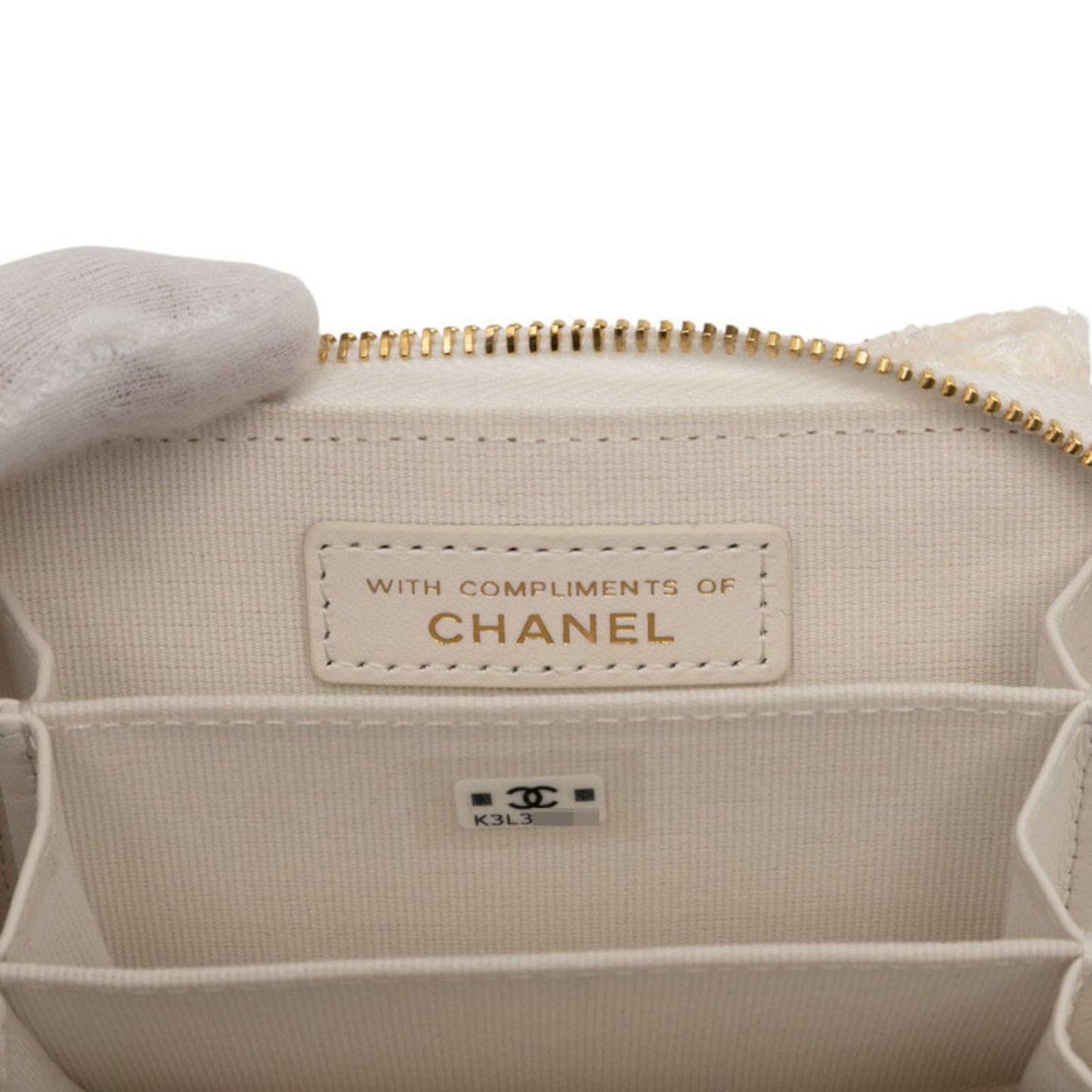 Chanel Coco Mark Ribbon Mini Chain Wallet