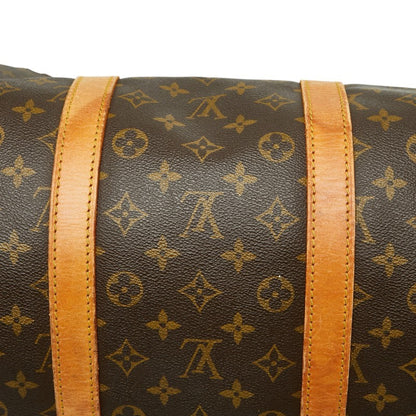 Louis Vuitton Monogram Keepall 55 Boston Bag/Travel Bag M41424 Brown Leather