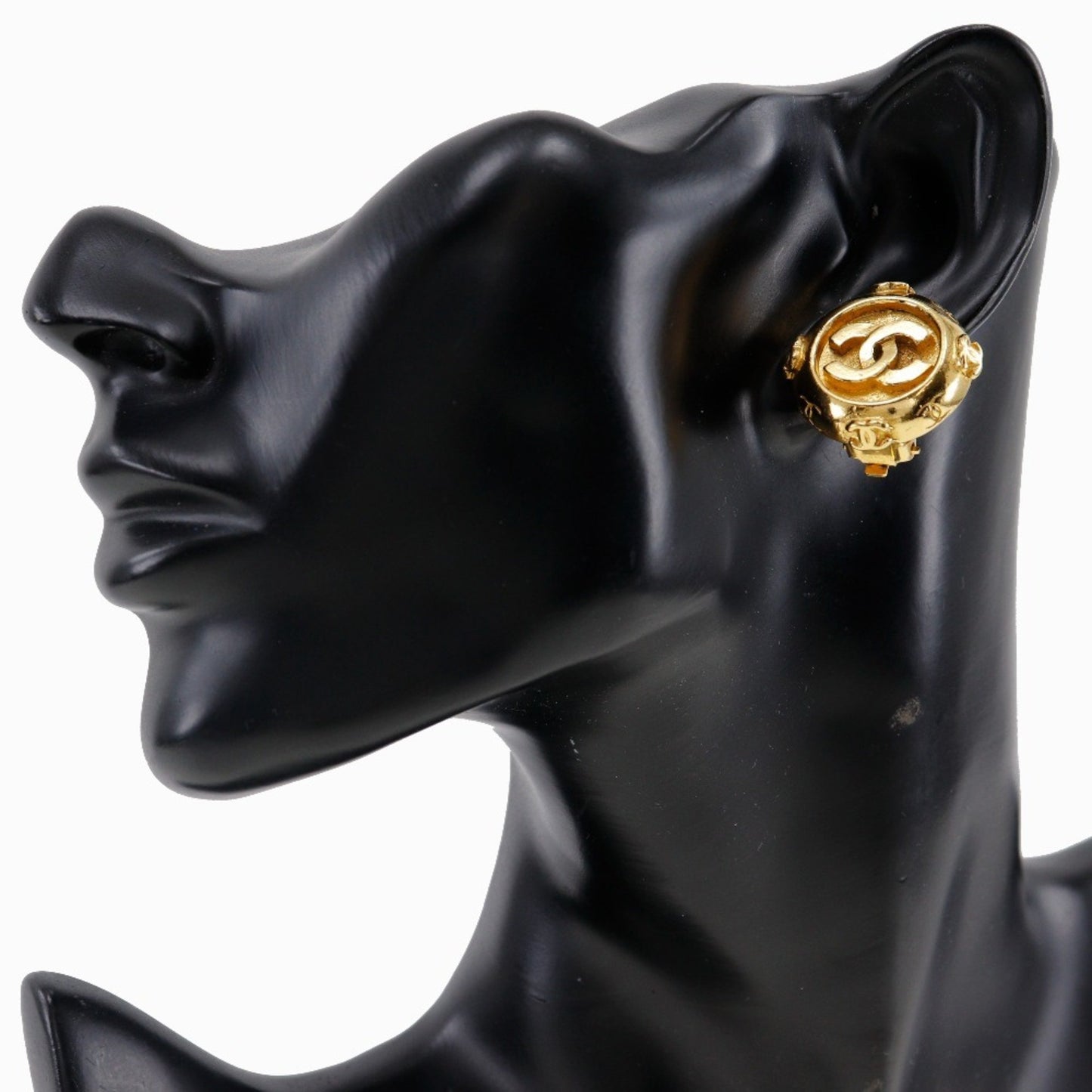 Chanel Chanel Coco Mark Earrings Gold Plated Approx. 20.7G Coco