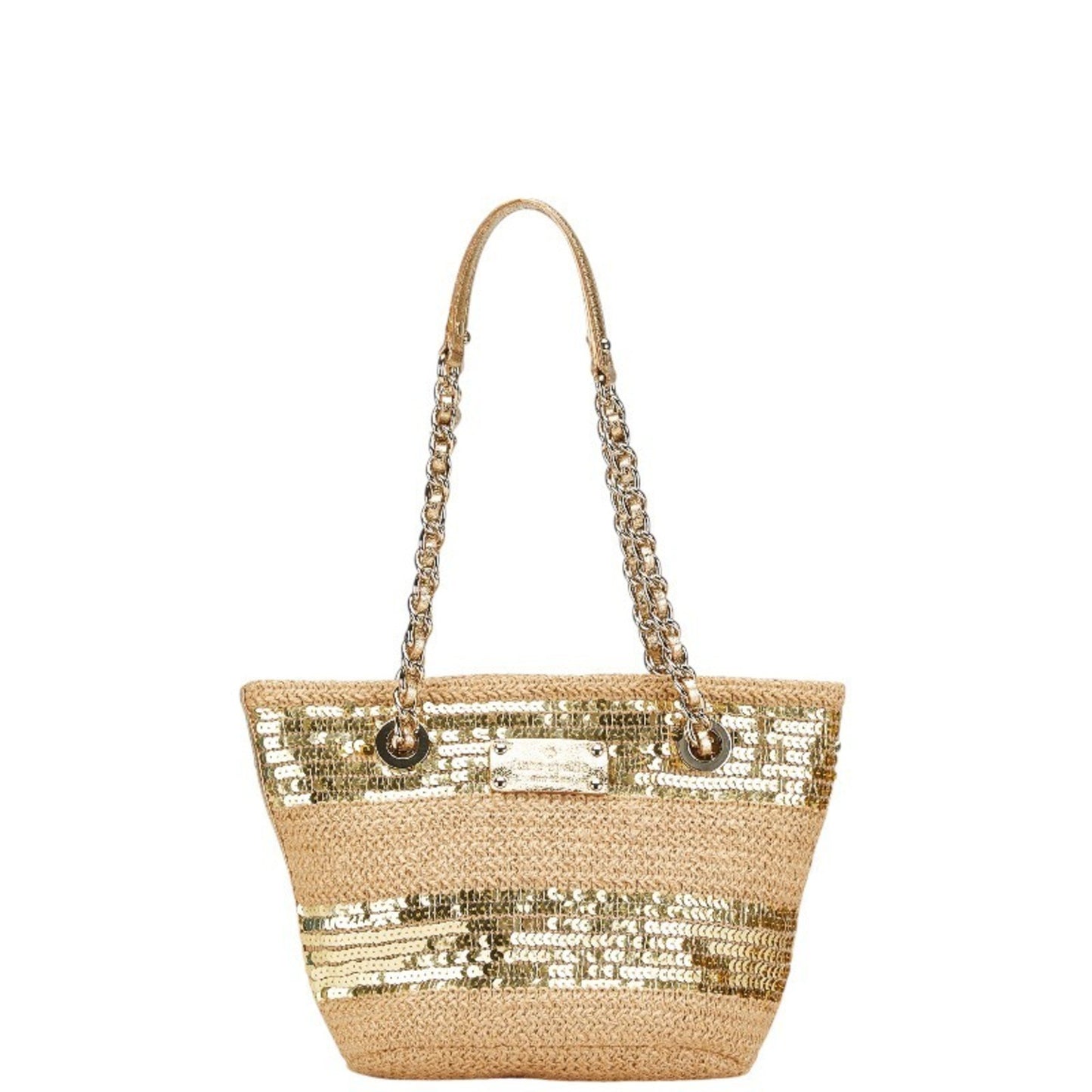 Kate Spade Sequined Chain Handbag In Beige