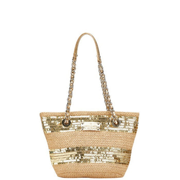 Kate Spade Sequined Chain Handbag In Beige