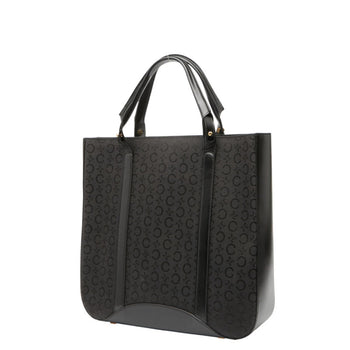 Celine C Macadam Handbag Tote Bag In Black Canvas