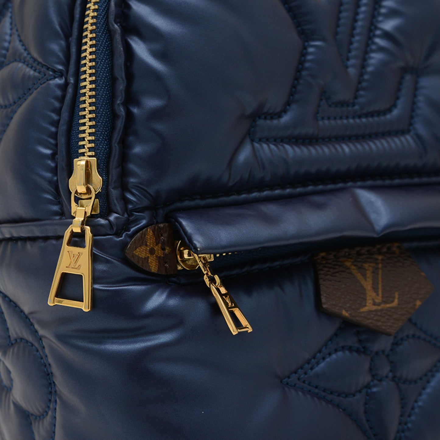 Louis Vuitton Monogram Palm Springs Backpack Mini Rucksack Blue Metallic M21060 Bp