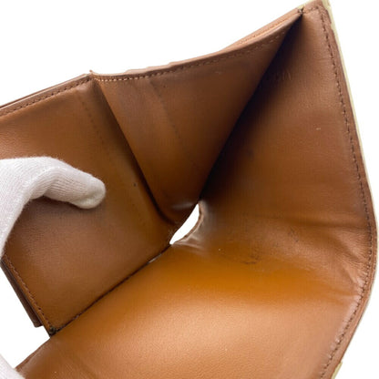 Celine Small Flap Wallet Compact Triomphe Trifold White