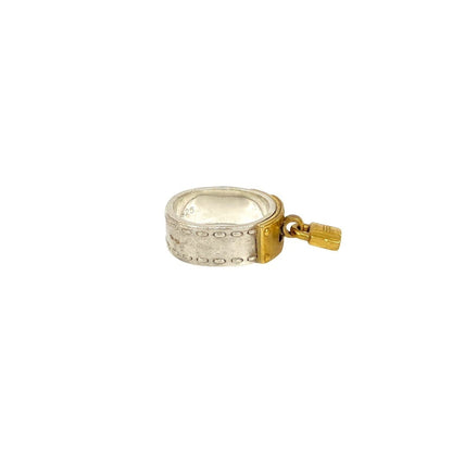Hermes Kelly Ring With Cadena Motif