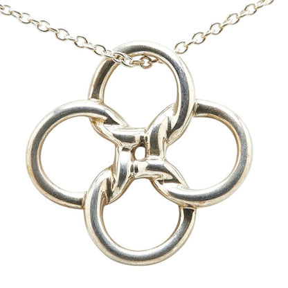 Tiffany Quadro Folio Necklace Sv925 Silver