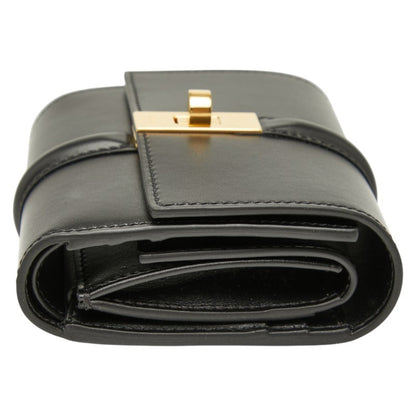 Celine Small Trifold Wallet 16 Cze Black Calfskin