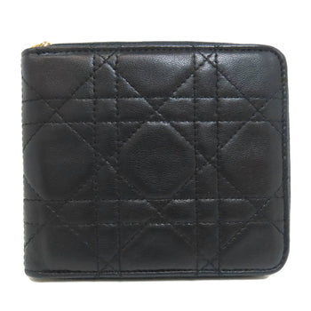 Christian Dior Cannage Bi-Fold Wallet Lambskin