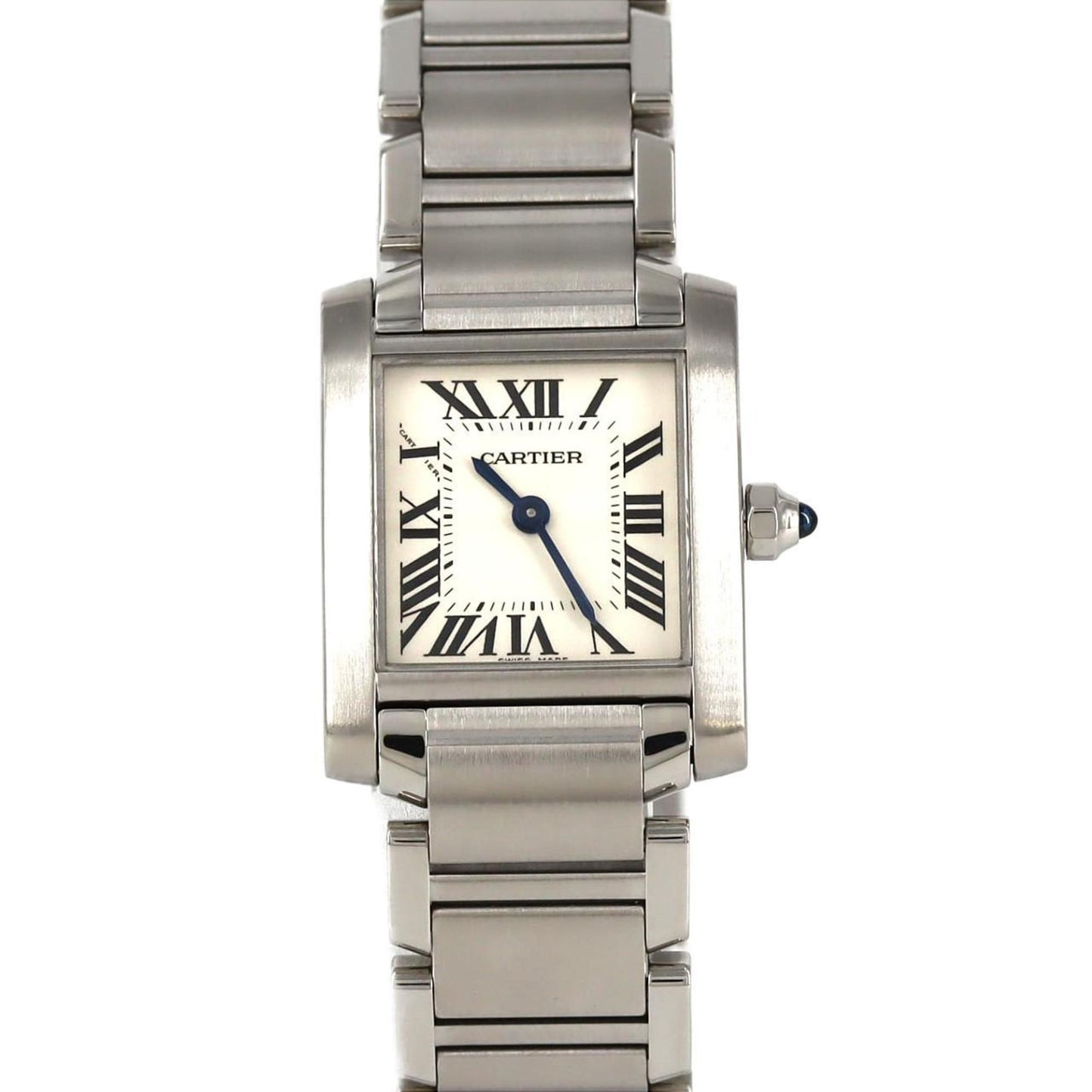 Cartier Tank Franaise Sm W51008Q3 Stainless Steel Quartz Watch
