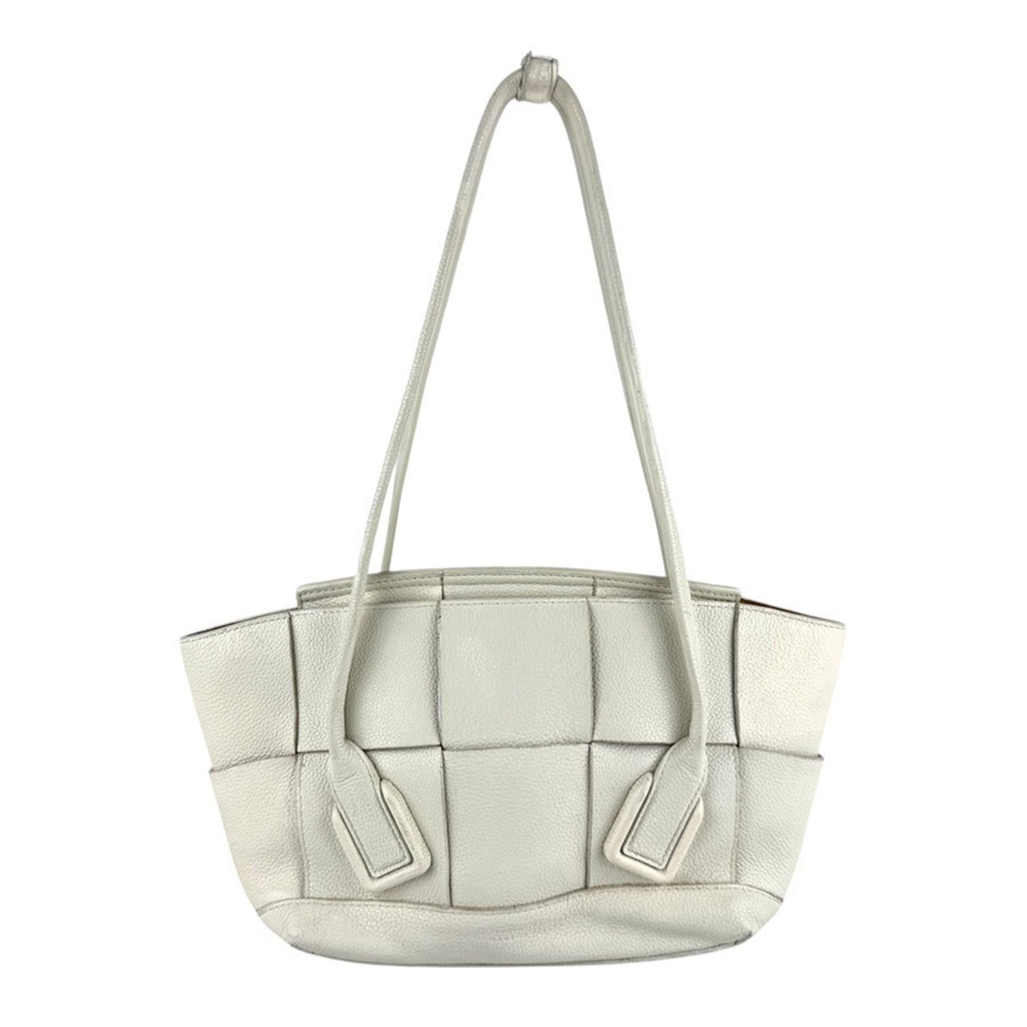 Bottega Veneta Small Arco Leather Shoulder Bag In Off-White