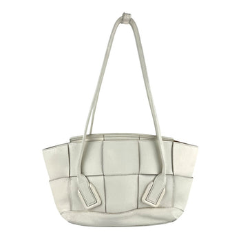 Bottega Veneta Small Arco Leather Shoulder Bag In Off-White