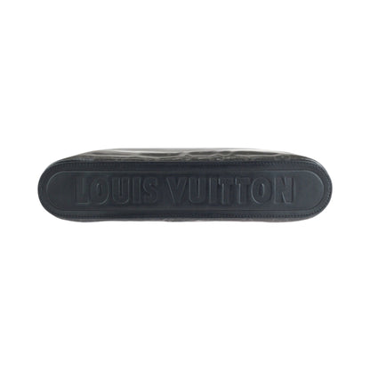 Louis Vuitton Louis Vuitton Monogram Eclipse Pochette Cosmos Black Silver Hardware Patent Leather
