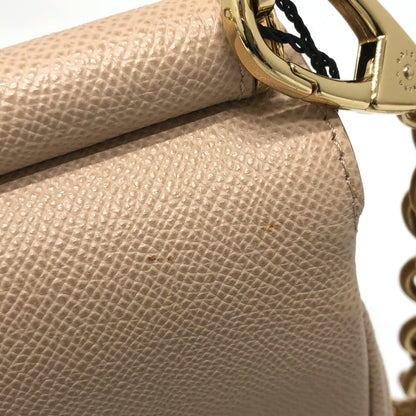Dolce&Gabbana 2Way Bag Shoulder Bag Beige Goldhardware