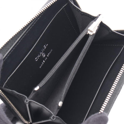 Chanel Matelasse Coco Mark Star Round Wallet In Calfskin Leather