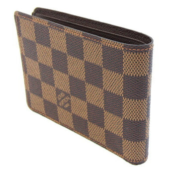 Louis Vuitton Bi-Fold Wallet Damier Portefeuille Slender N61208 Folding Compact