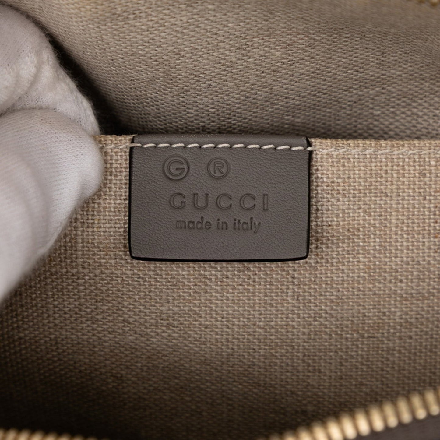 Gucci Micro Guccissima Handbag/Shoulder Bag 2Way 449654 Gray Leather