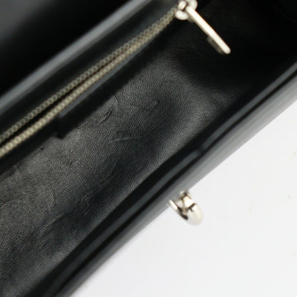 Balenciaga Balenciaga Mini Trapeze Mailon Handbag 331916 Calf Leather Black Ivory System Silver