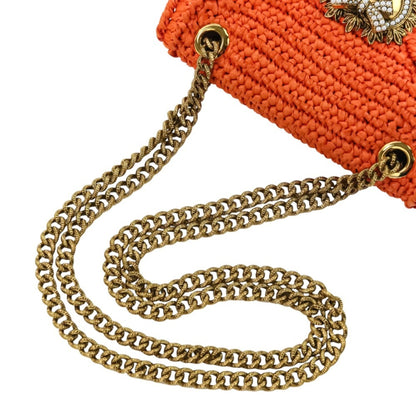 Dolce & Gabbana Devotion Crochet Sacre Heart Chain Shoulder Bag