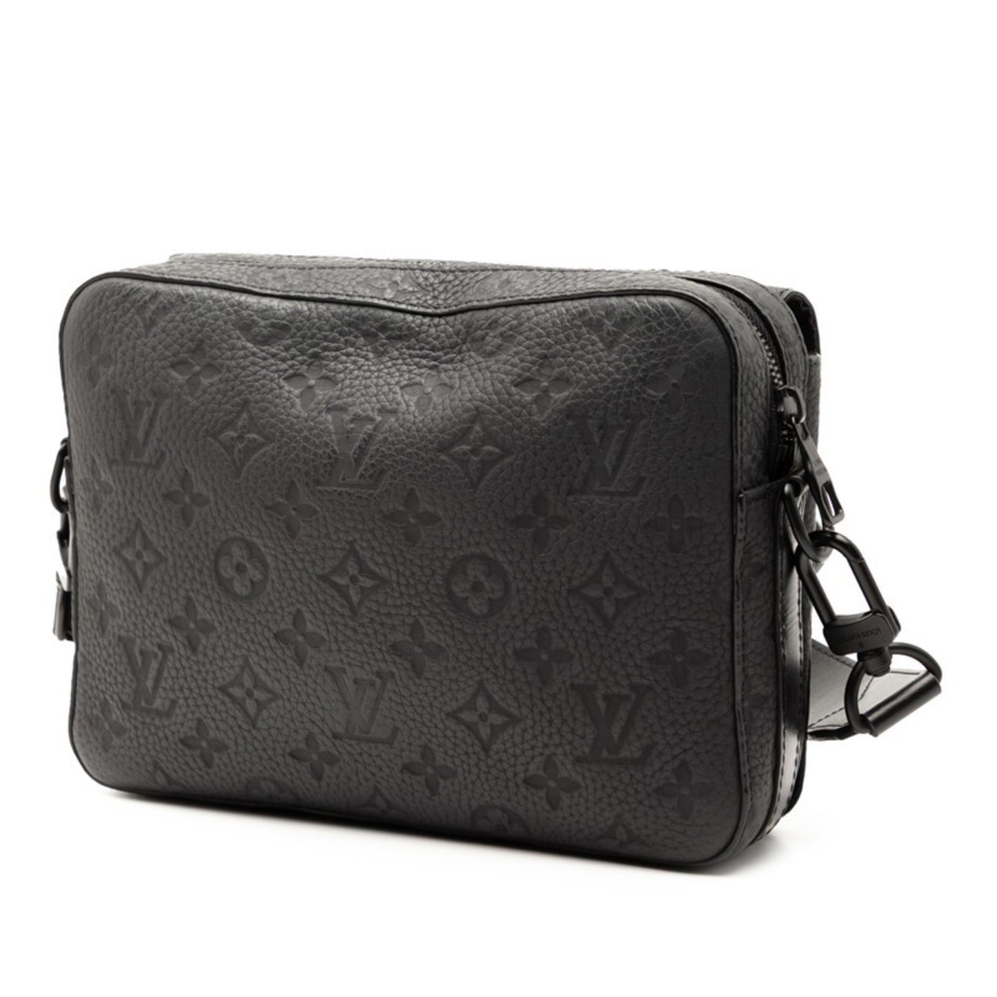 Louis Vuitton Monogram Steamer Messenger Shoulder Bag M57307 Noir Black Leather