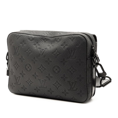 Louis Vuitton Monogram Steamer Messenger Shoulder Bag M57307 Noir Black Leather
