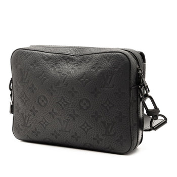 Louis Vuitton Monogram Steamer Messenger Shoulder Bag M57307 Noir Black Leather