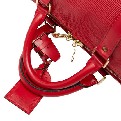 Louis Vuitton Epi Keepall 55 Boston Bag M42957 Castilian Red Leather