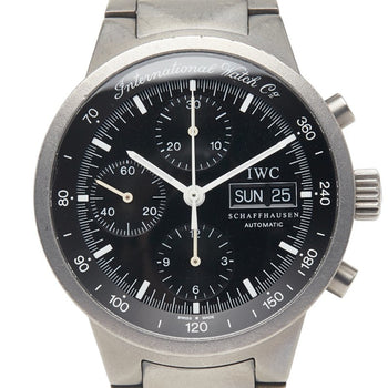 Iwc Schaffhausen Gst Chronograph Watch Iw370703 Automatic Black Dial Titanium