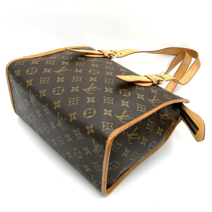 Louis Vuitton M40007 Popincourt Au Tote Bag Brown Monogram Canvas Leather