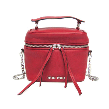 Miu Miu Madras Mini Vanity Bag 5Bh122 Women'S Leather Handbag