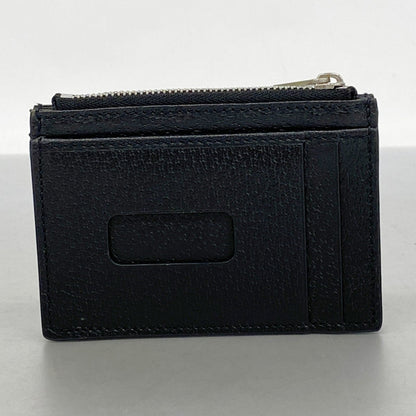 Gucci Jumbo Gg Wallet/Coin Case 625583 Nylon Canvas Leather Black