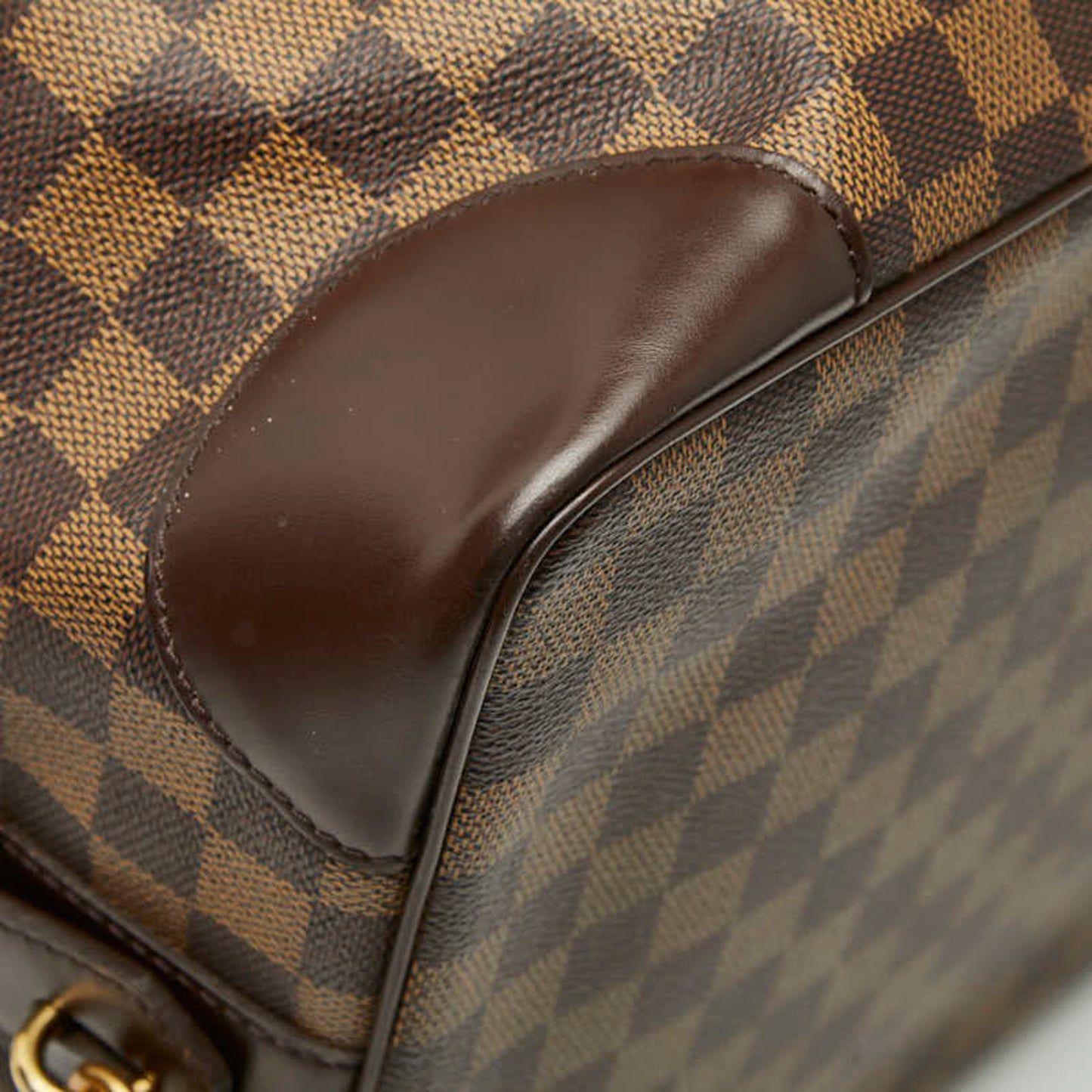Louis Vuitton Damier Vase Lav Boston Bag N41537 Brown Leather